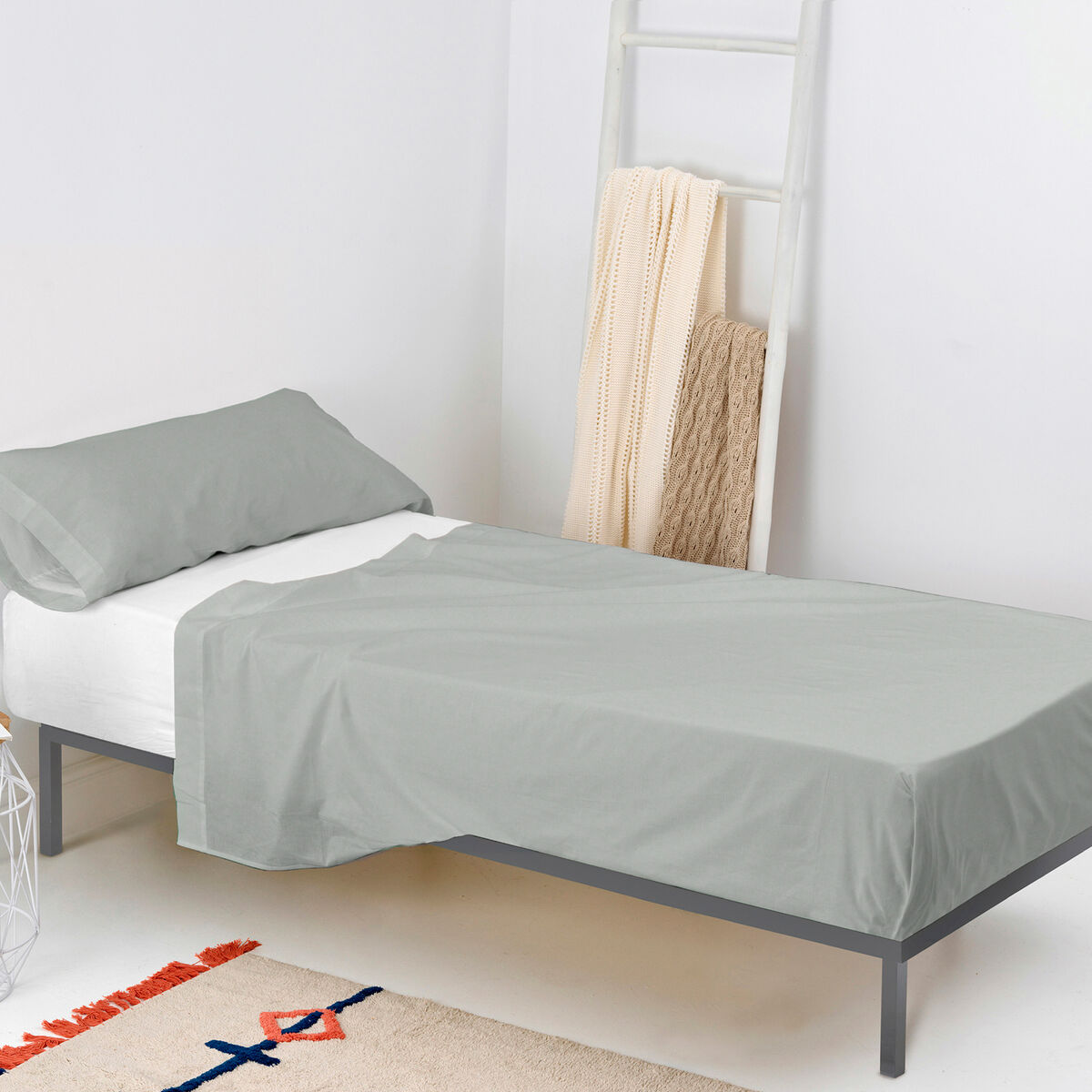 Sengetøy HappyFriday BASIC KIDS Grå Seng 105 180 x 270 cm 2 Deler